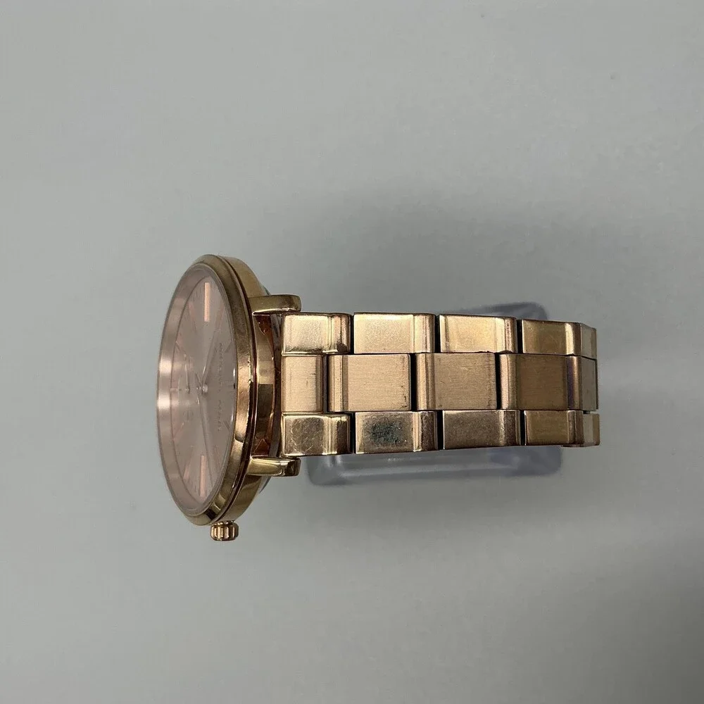 Michael Kors Portia Womens Watch 38mm Rose Gold Tone MK-3507 New Battery 6.25